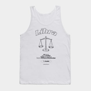 Libra Zodiac Design Tank Top